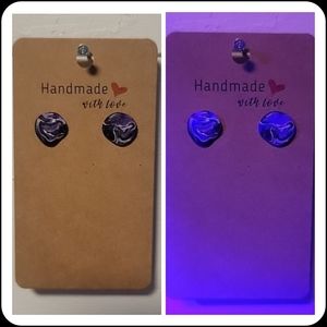 "Ugly Sweater" UV Reactive Handmade Earrings
